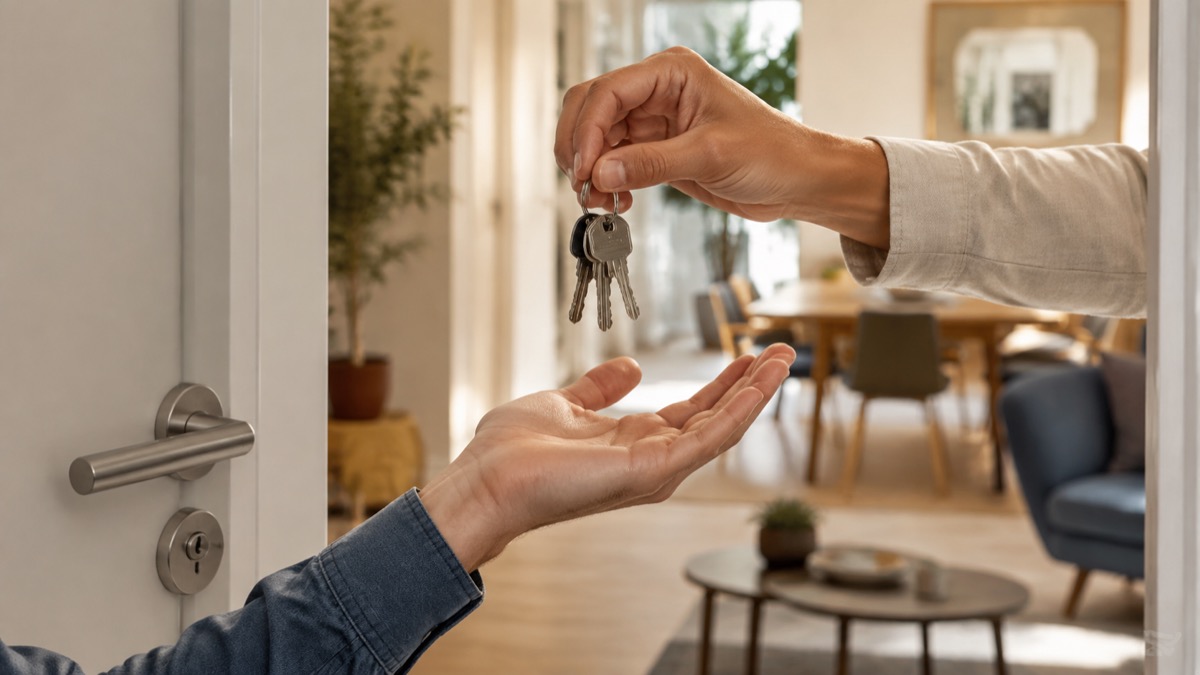 Transmission des clés pour déléguer la gestion d’un logement