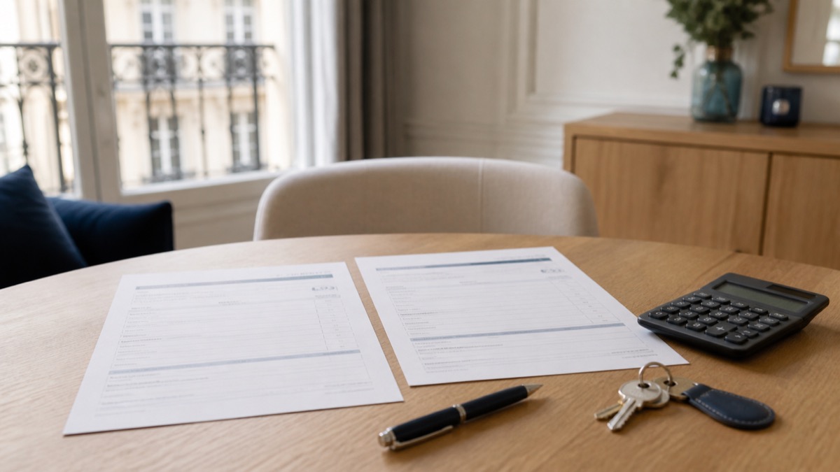 Documents de devis et calculatrice pour comparer les honoraires